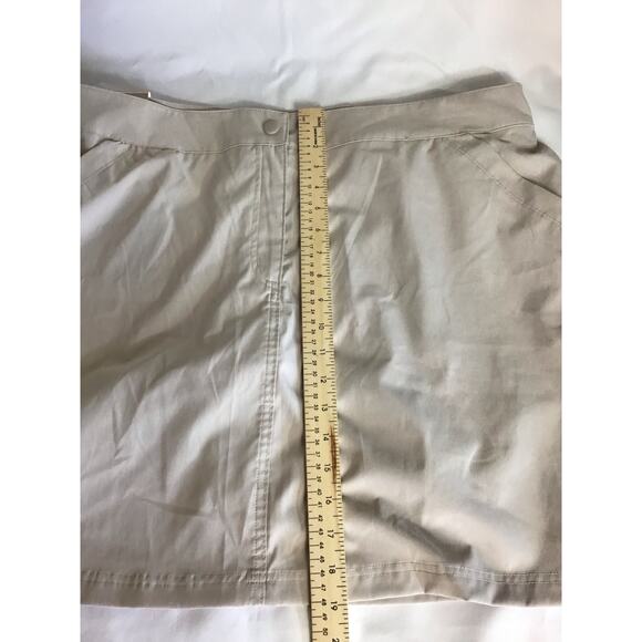32 degrees Women Lightweight Golf Skort Sz. XXL NWT Beige Activewear Comfort - Picture 8 of 13
